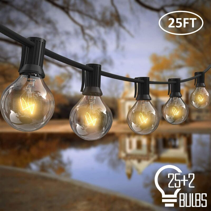 0€78 sur Guirlande lumineuse G40 175W ampoule pour jardin extérieur - Jaune  - Luminaires extérieur - Achat & prix